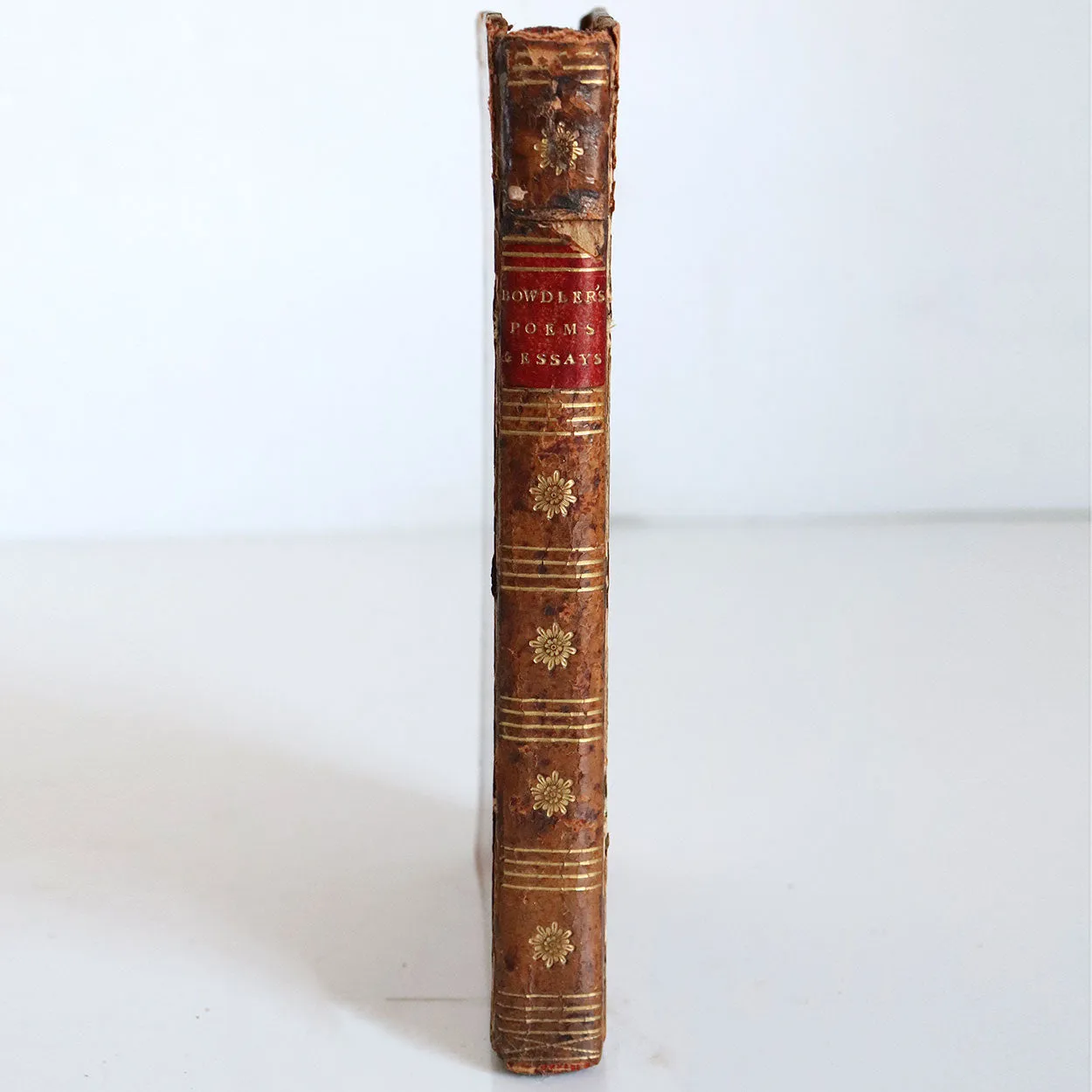 Leather Bound Book: Poems and Essays by the Late Miss Bowdler