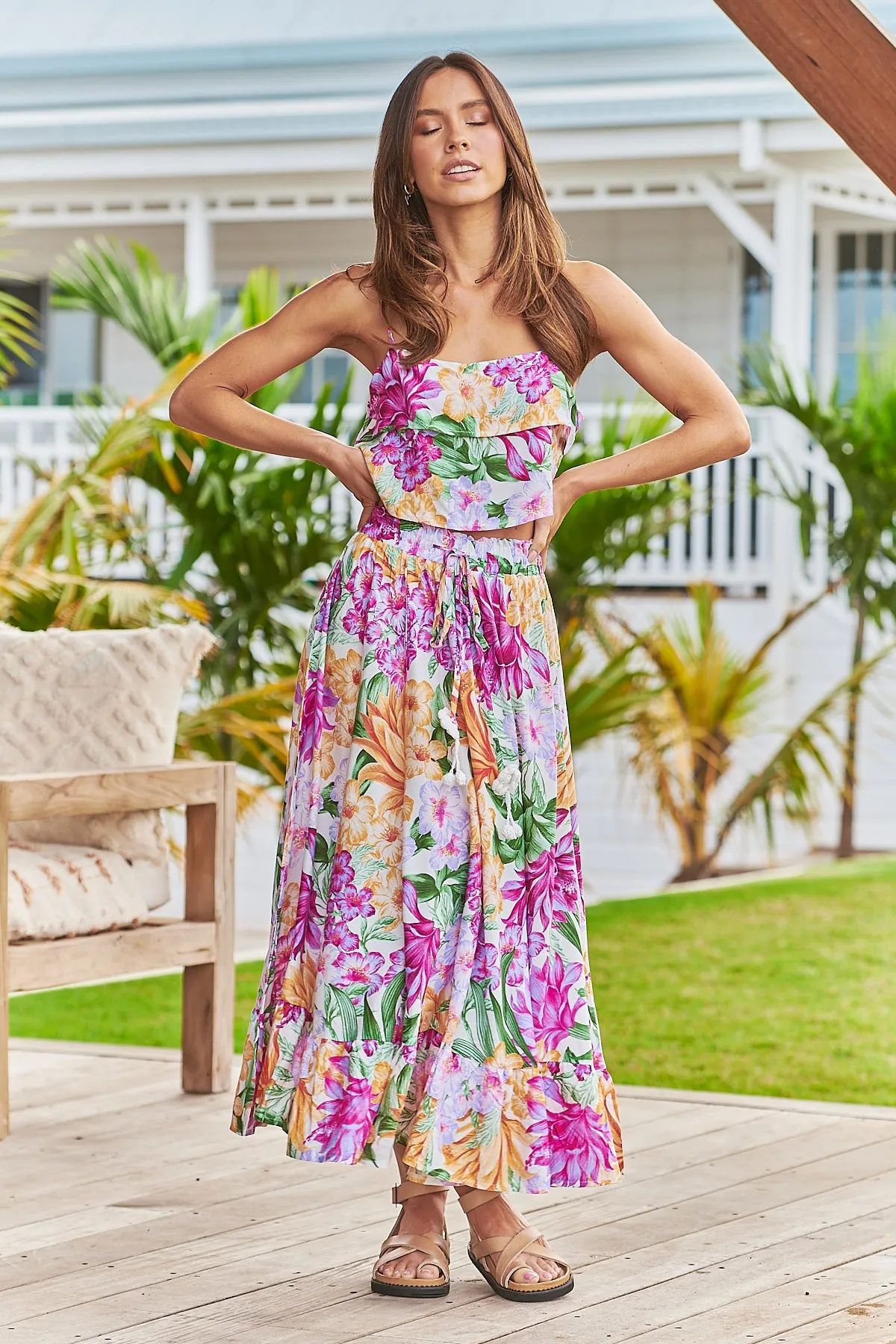 Lei Print Jordyn Top