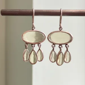 Lemon Quartz Tear Drop Dangles