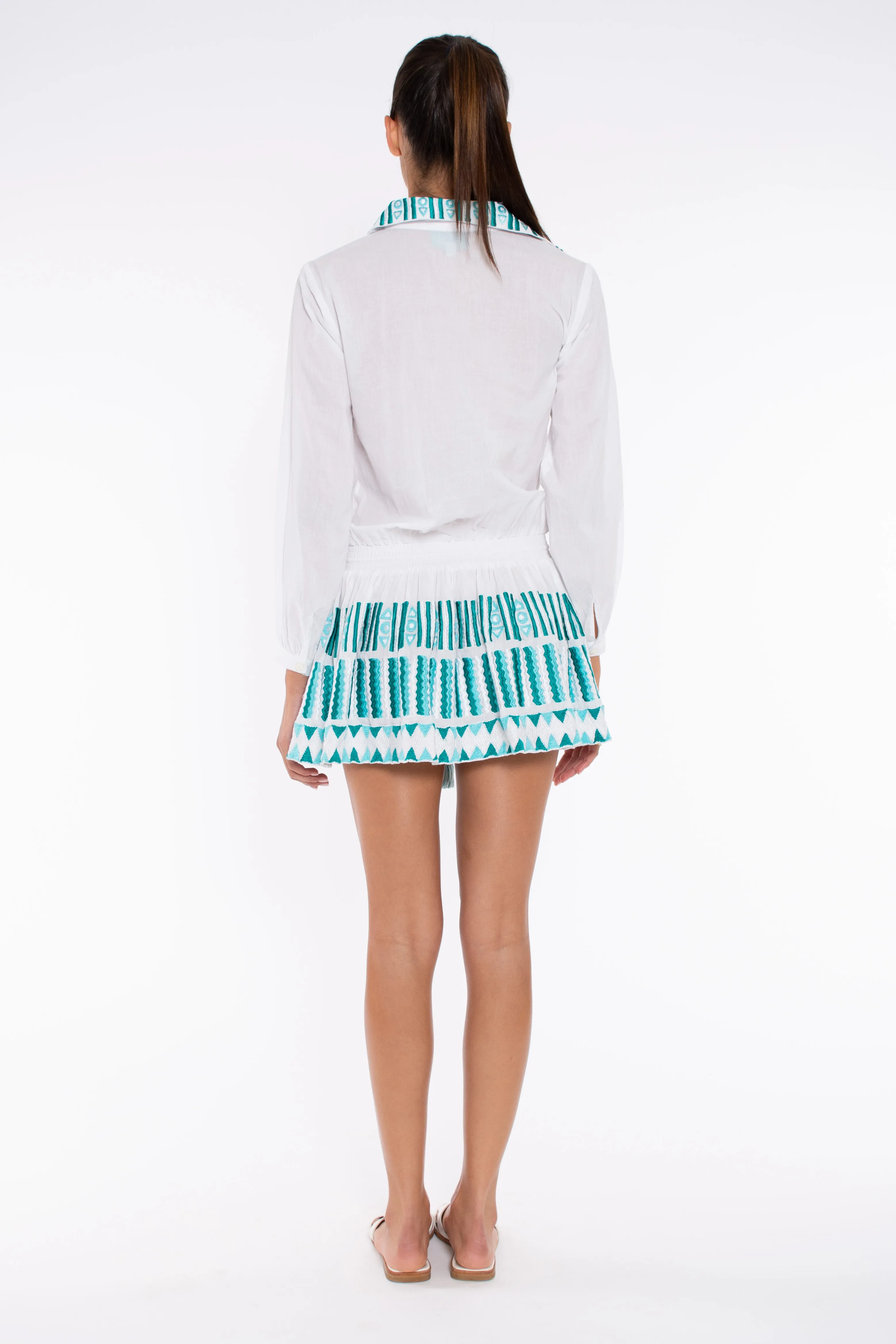LESLIE DRESS - WHITE SOLID