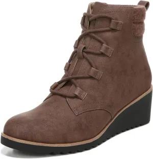 Lifestride Womens Zone Ankle Boot H6611M2 Dark Tan Brown 8M