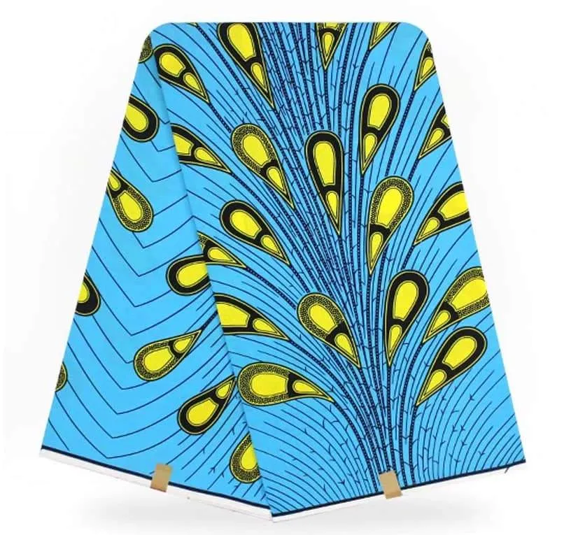 Light Blue Paisley with Tear Drop Design