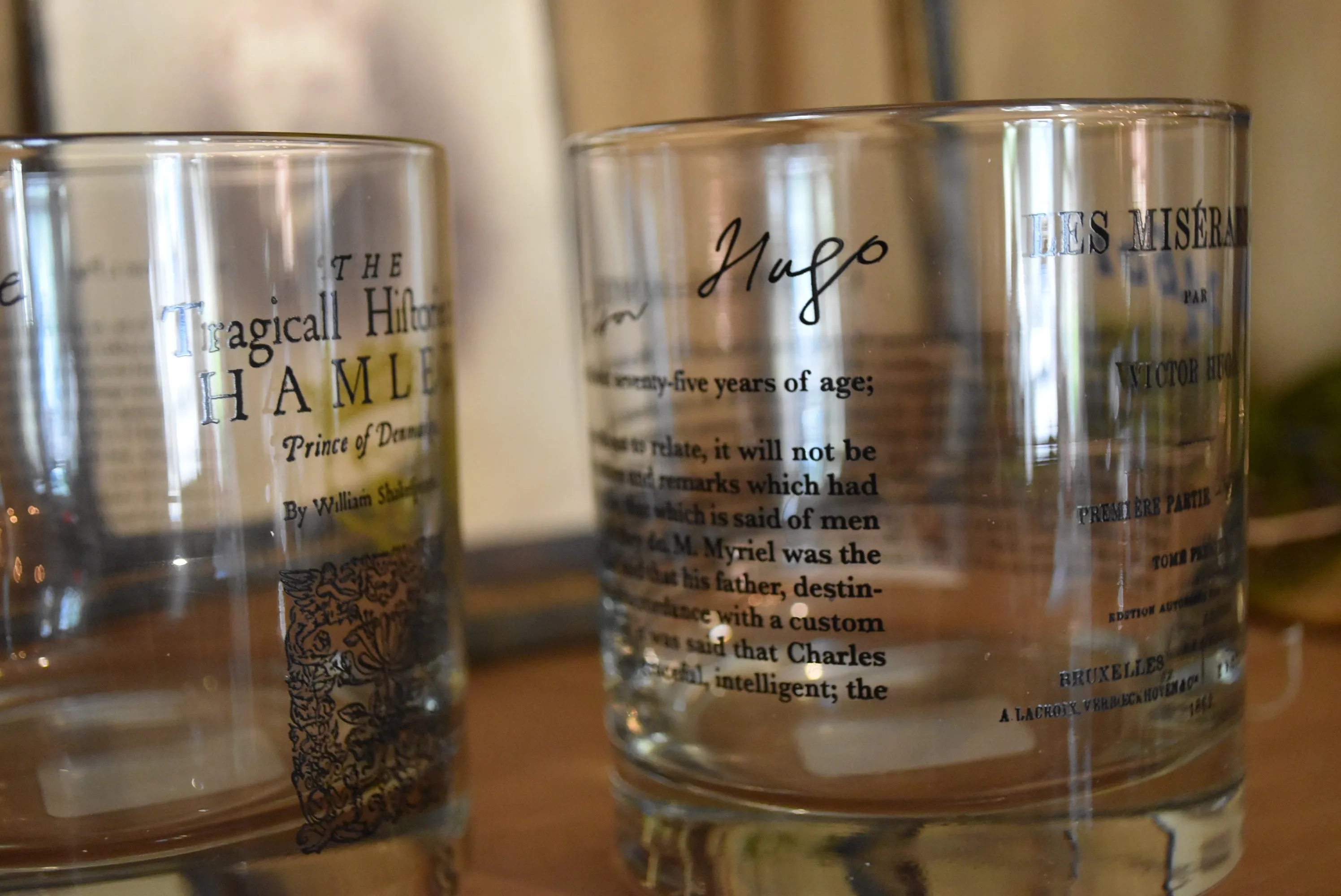 Literary Tumbler/Rocks Glass/Lowball, multiple styles