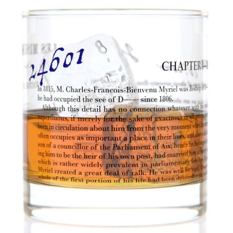Literary Tumbler/Rocks Glass/Lowball, multiple styles