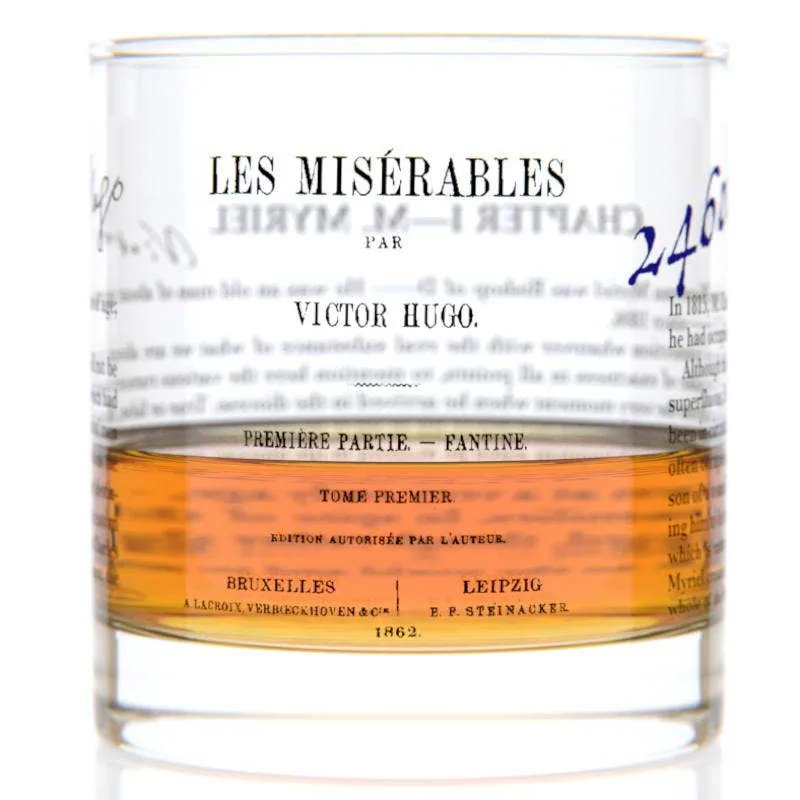 Literary Tumbler/Rocks Glass/Lowball, multiple styles