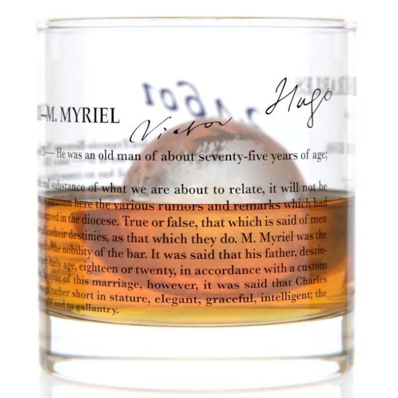 Literary Tumbler/Rocks Glass/Lowball, multiple styles