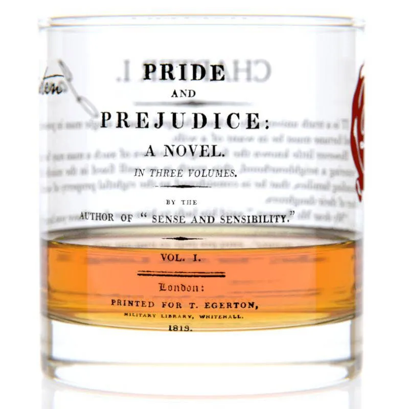 Literary Tumbler/Rocks Glass/Lowball, multiple styles