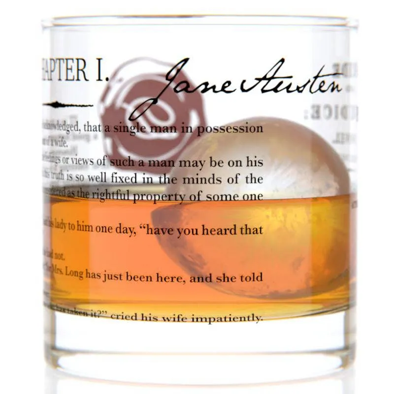 Literary Tumbler/Rocks Glass/Lowball, multiple styles