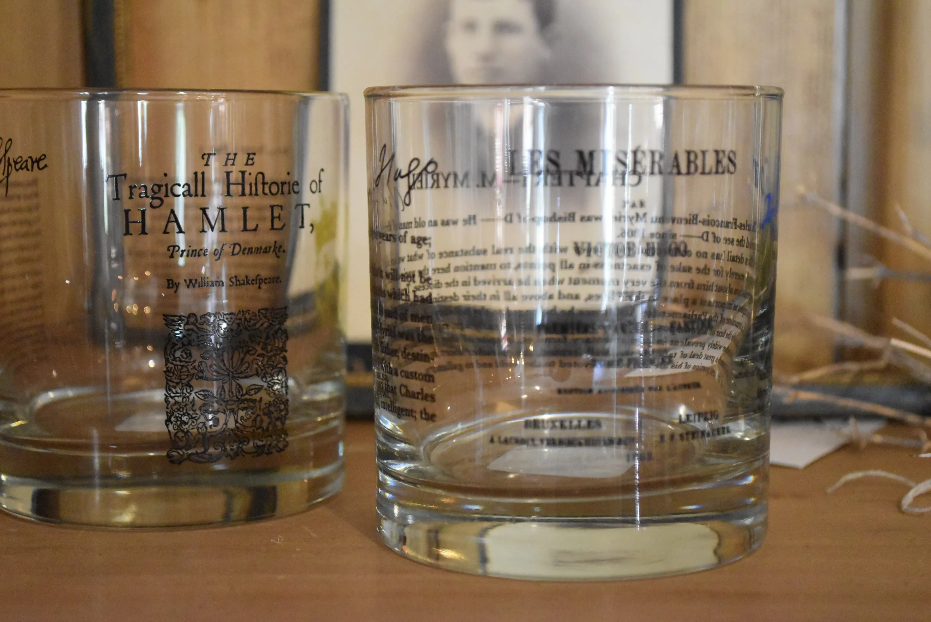 Literary Tumbler/Rocks Glass/Lowball, multiple styles