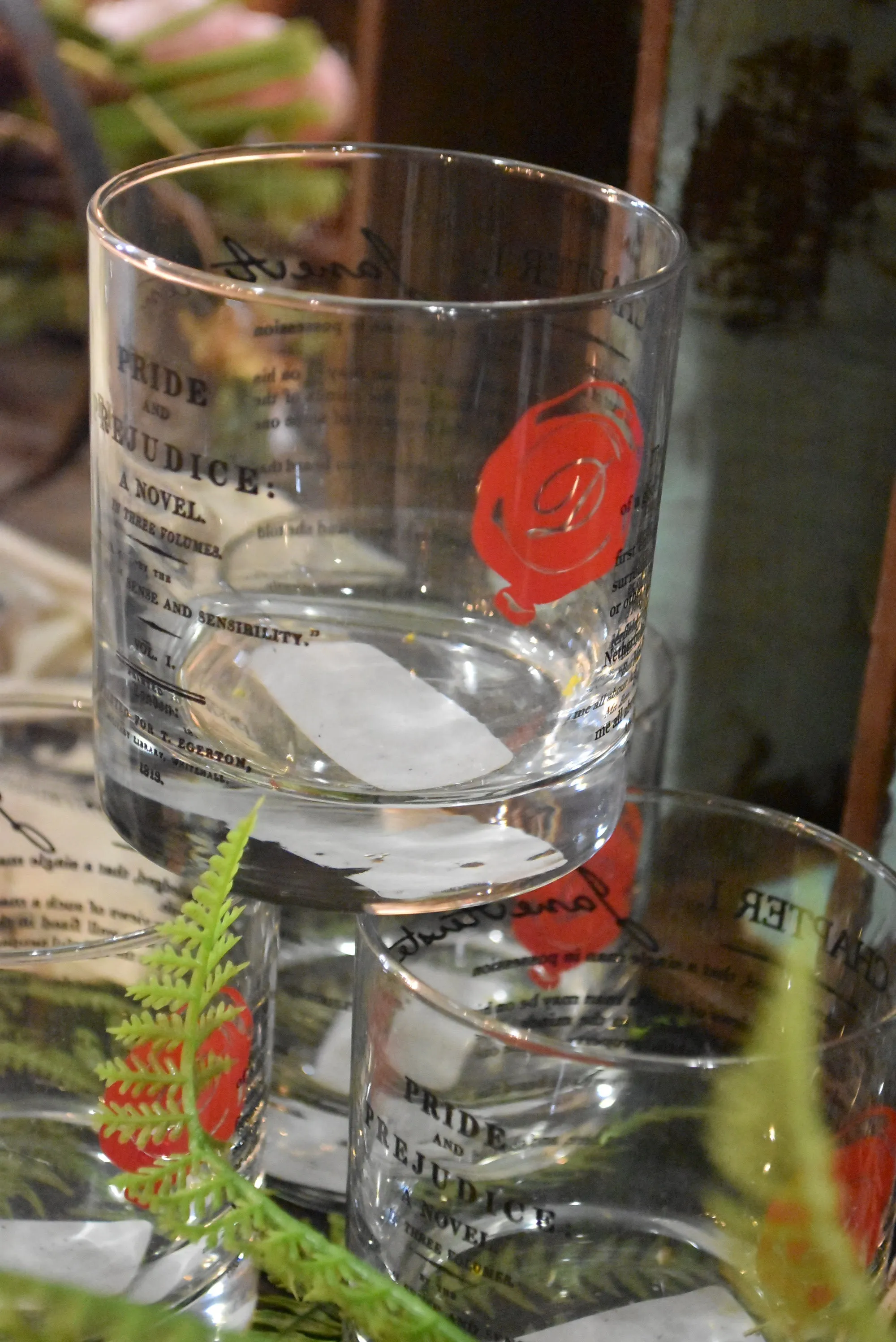 Literary Tumbler/Rocks Glass/Lowball, multiple styles