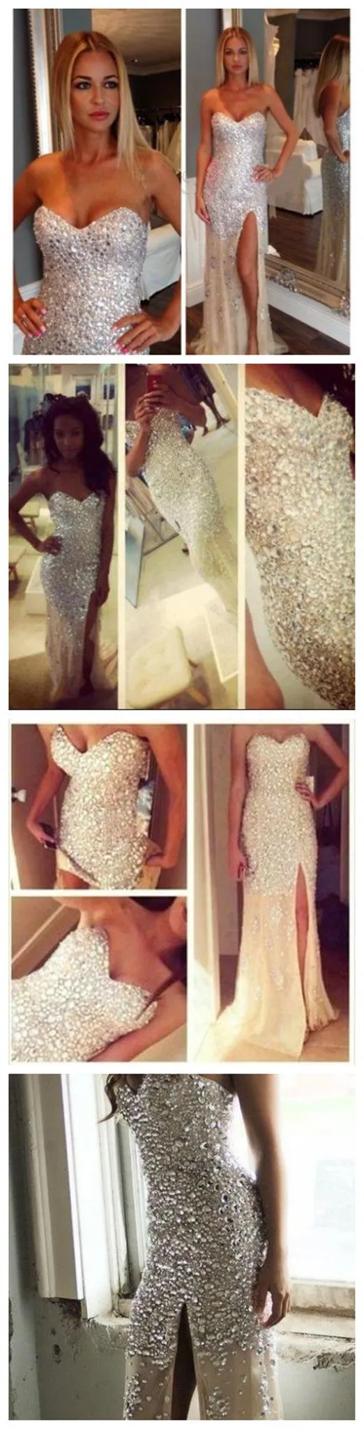 Long Sparkle Sweet Heart Mermaid Party Evening Prom Dresses, BG51111