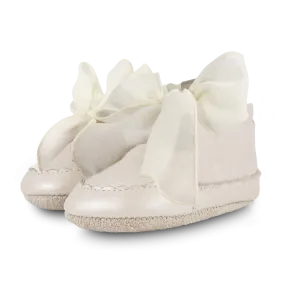 Lonny Sneakers | Off White Metallic Leather