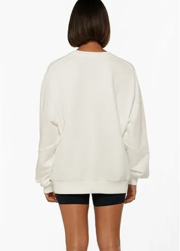 Lorna Jane Sports League Oversized Sweat - Porcelain