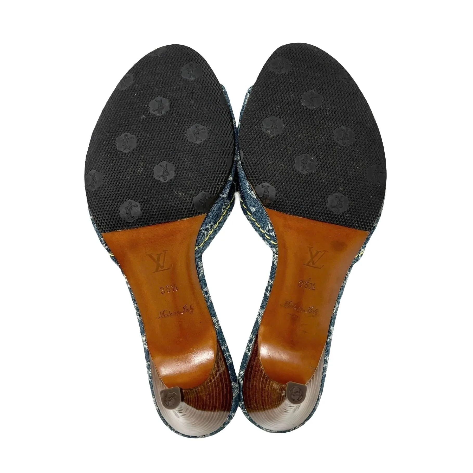 Louis Vuitton Denim Bow Heels