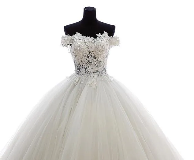 Lovely Tulle Ball Gown Sweetheart Lace Applique Formal Dress, Quinceanera Dresses