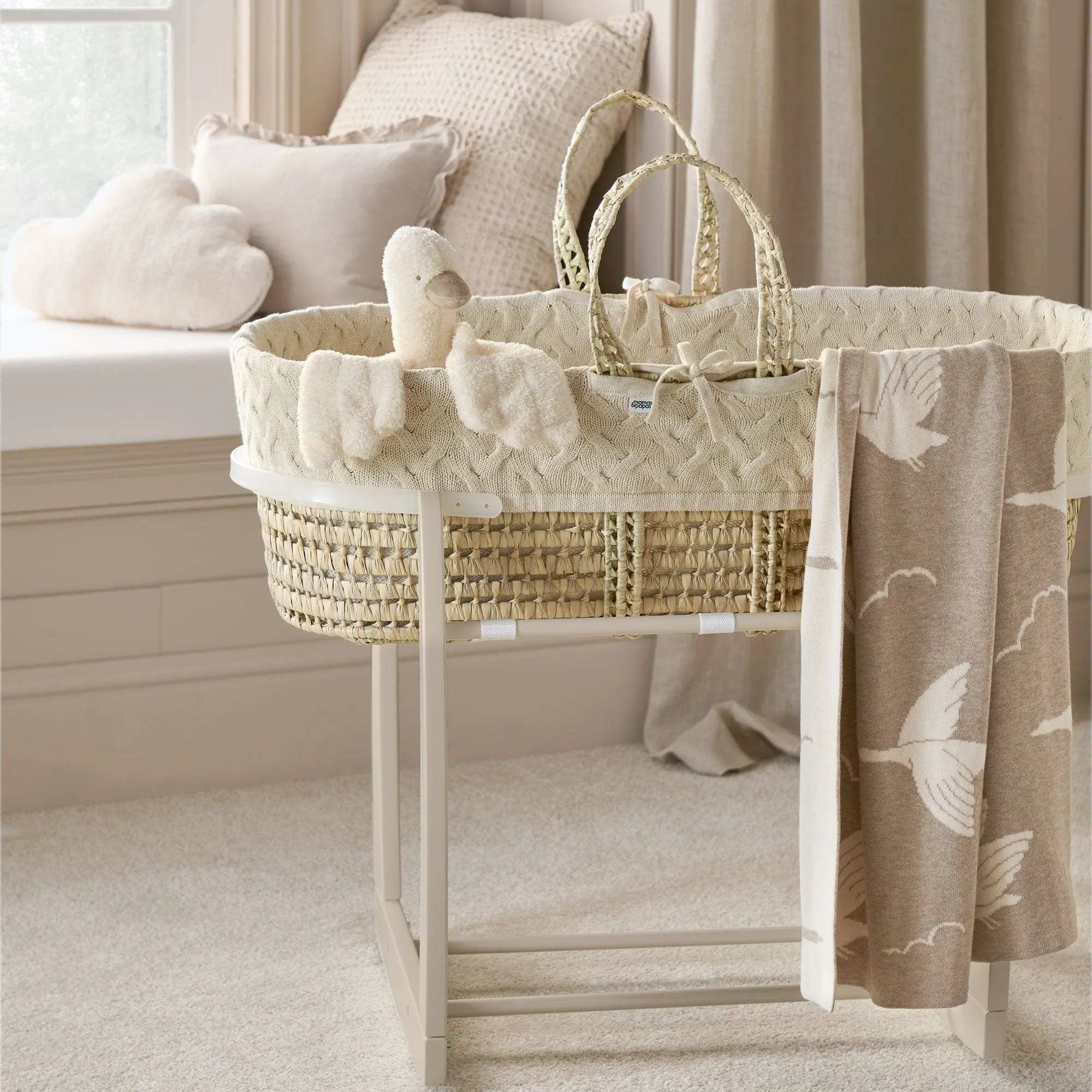 Mamas & Papas Welcome to the World Moses Basket in Duckling