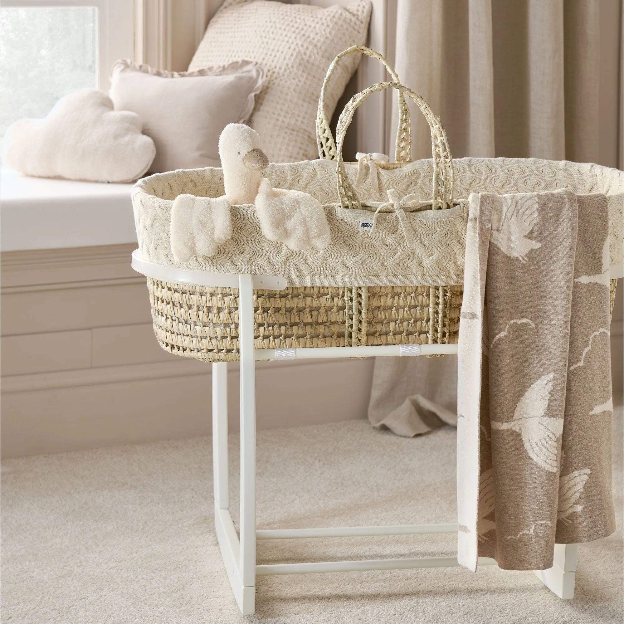 Mamas & Papas Welcome to the World Moses Basket in Duckling