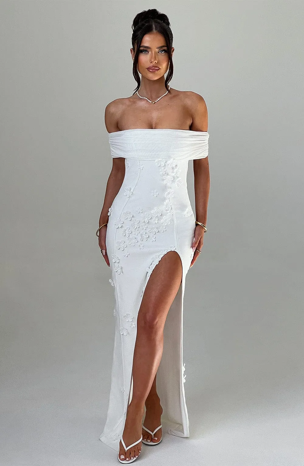 María Camila Maxi Dress – Ivory