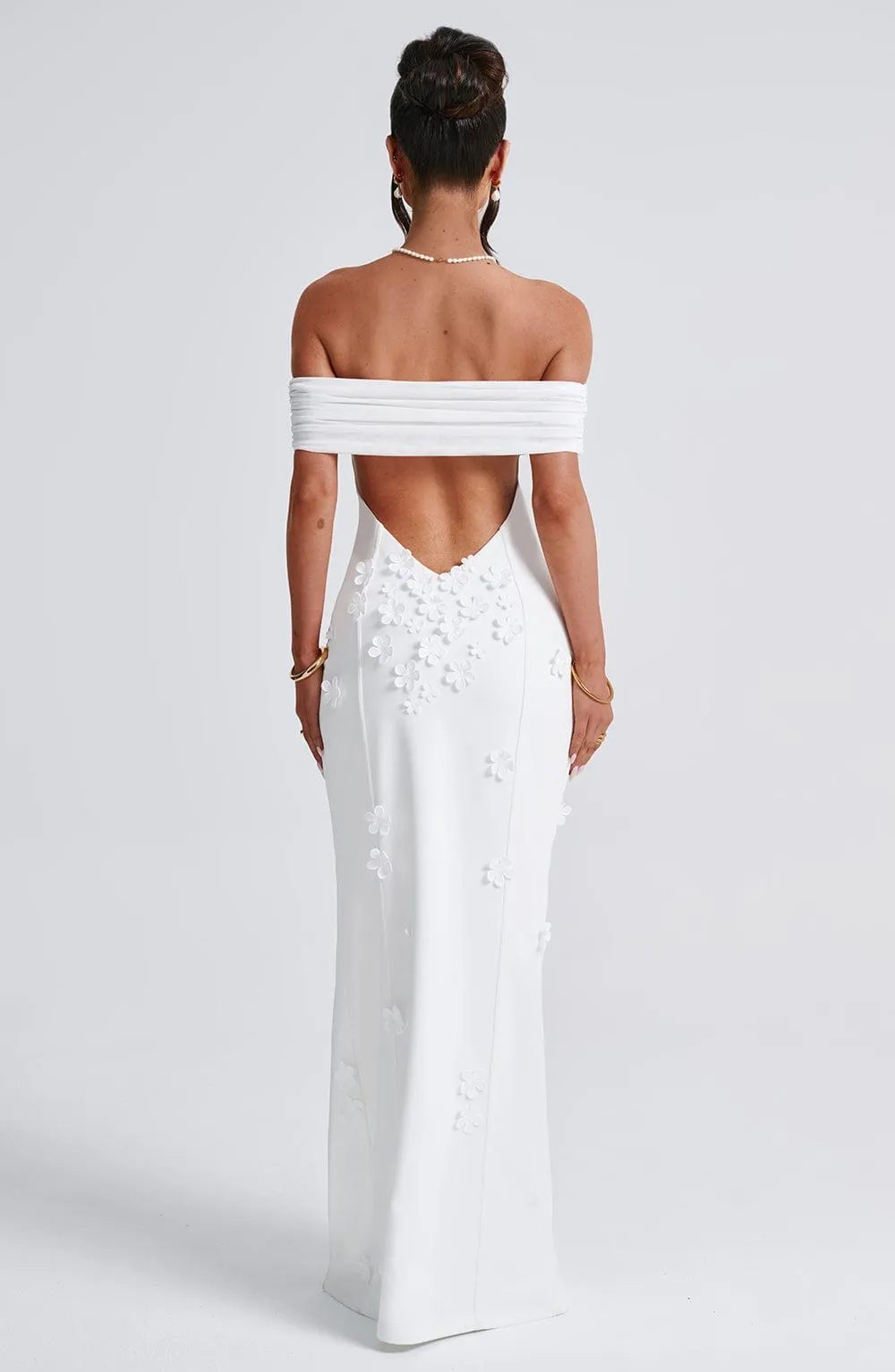 María Camila Maxi Dress – Ivory