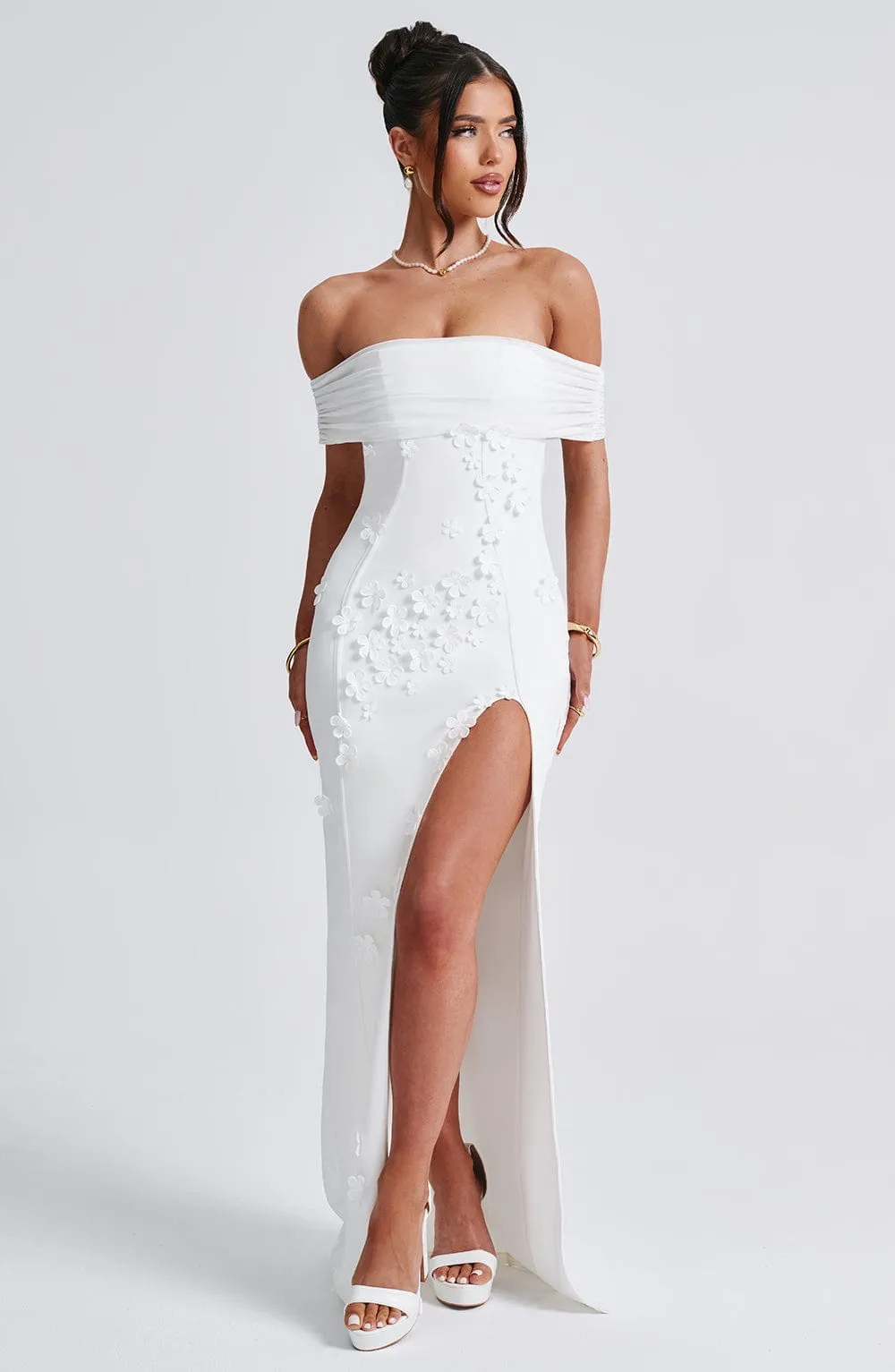 María Camila Maxi Dress – Ivory