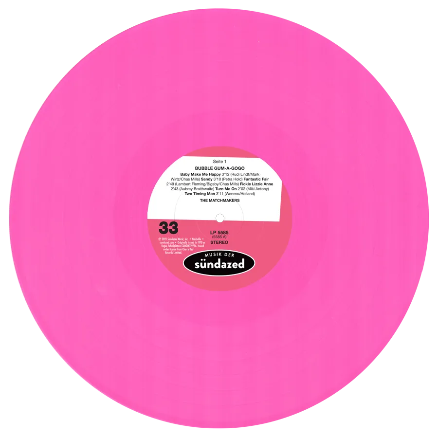 Matchmakers, The - Bubble Gum A Gogo [PINK VINYL] - New LP