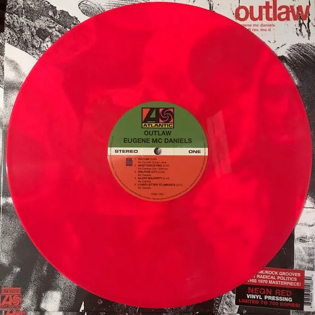 McDaniels, Eugene - Outlaw [Neon Red Vinyl] –  New LP