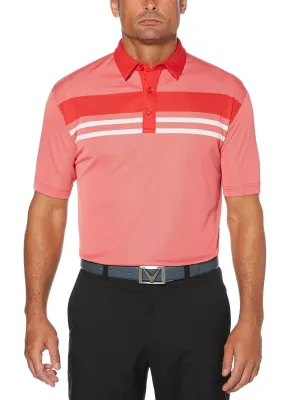Mens Birdseye Block Polo