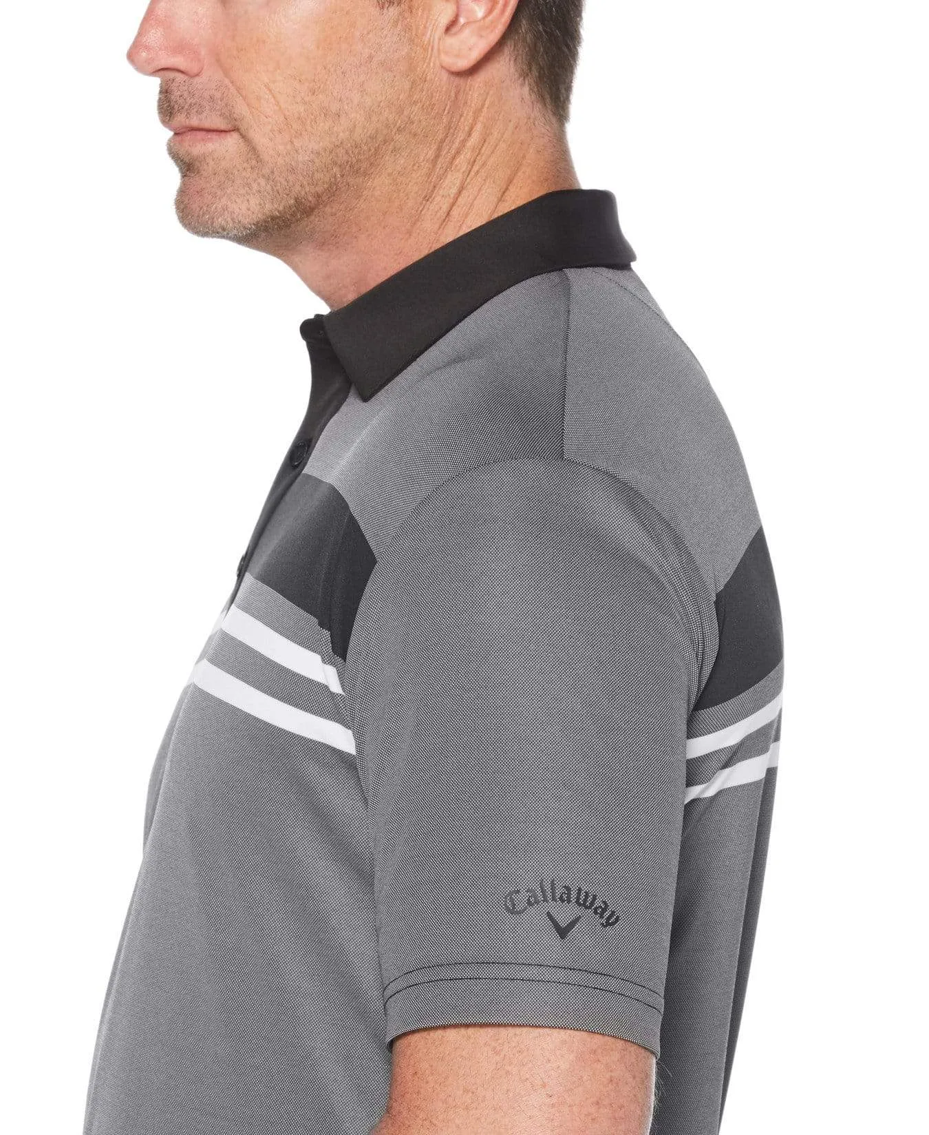 Mens Birdseye Block Polo