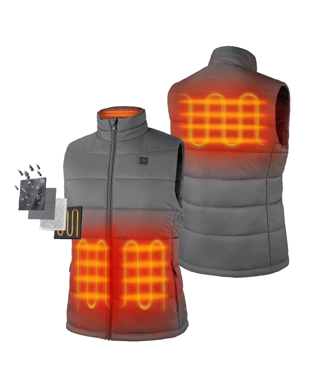 Men's Classic Heated Vest - Grey