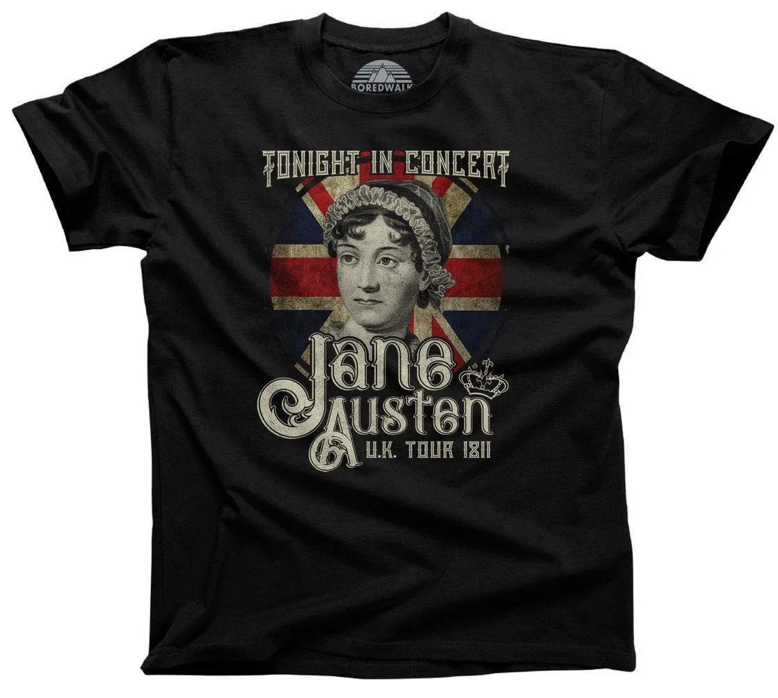 Men's Jane Austen Rock and Roll UK Tour T-Shirt
