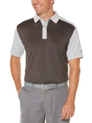 Mens Performance Color Block Polo