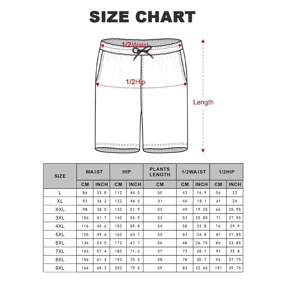 Men's Plus Size Hawaiian Art Color Block Shirt Shorts Suit