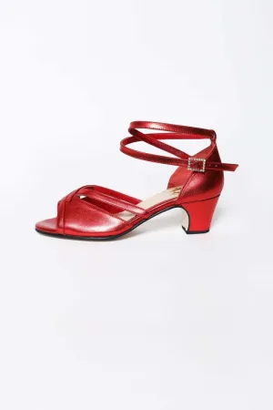 Metallic Red Dancing Heels