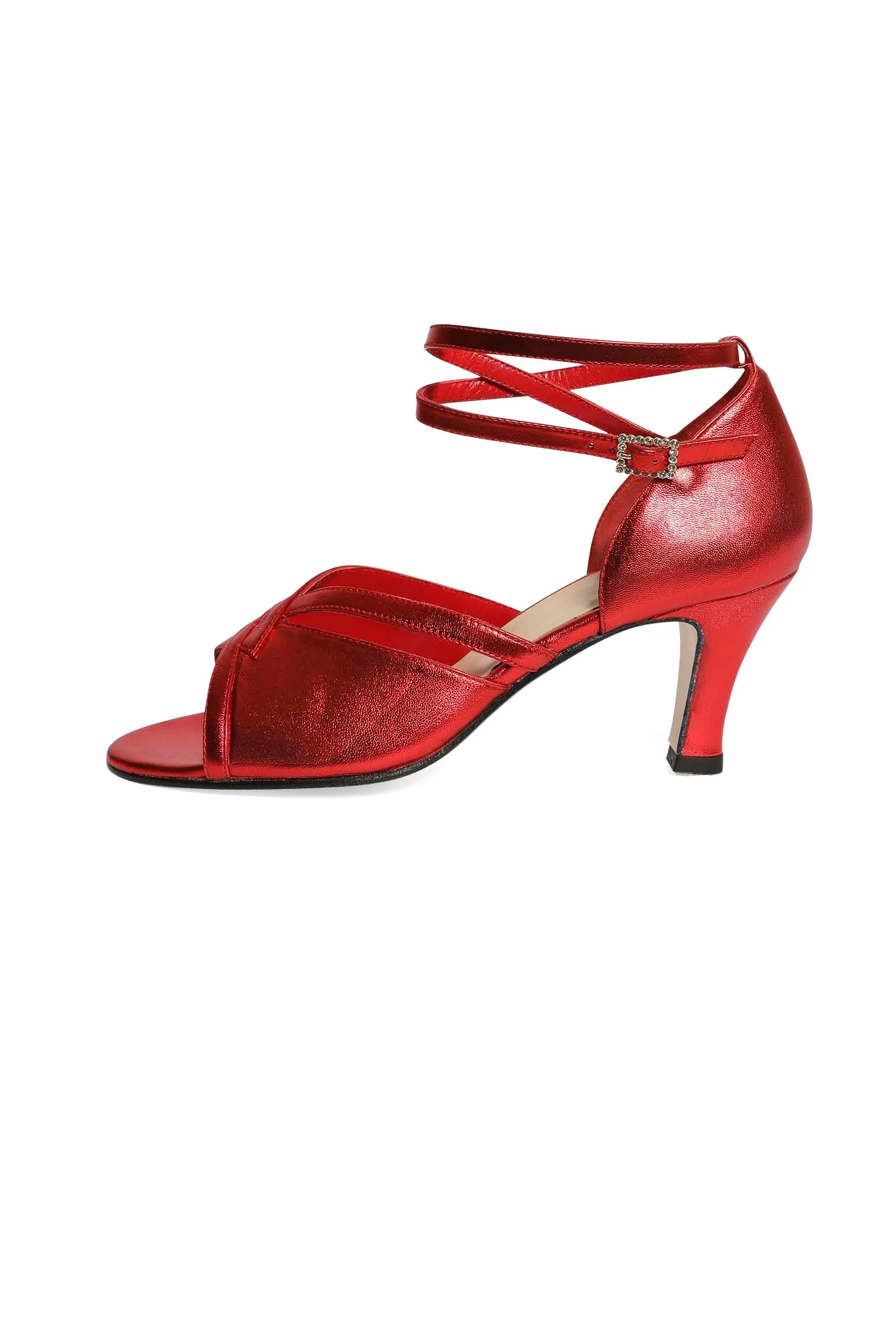 Metallic Red Dancing Heels