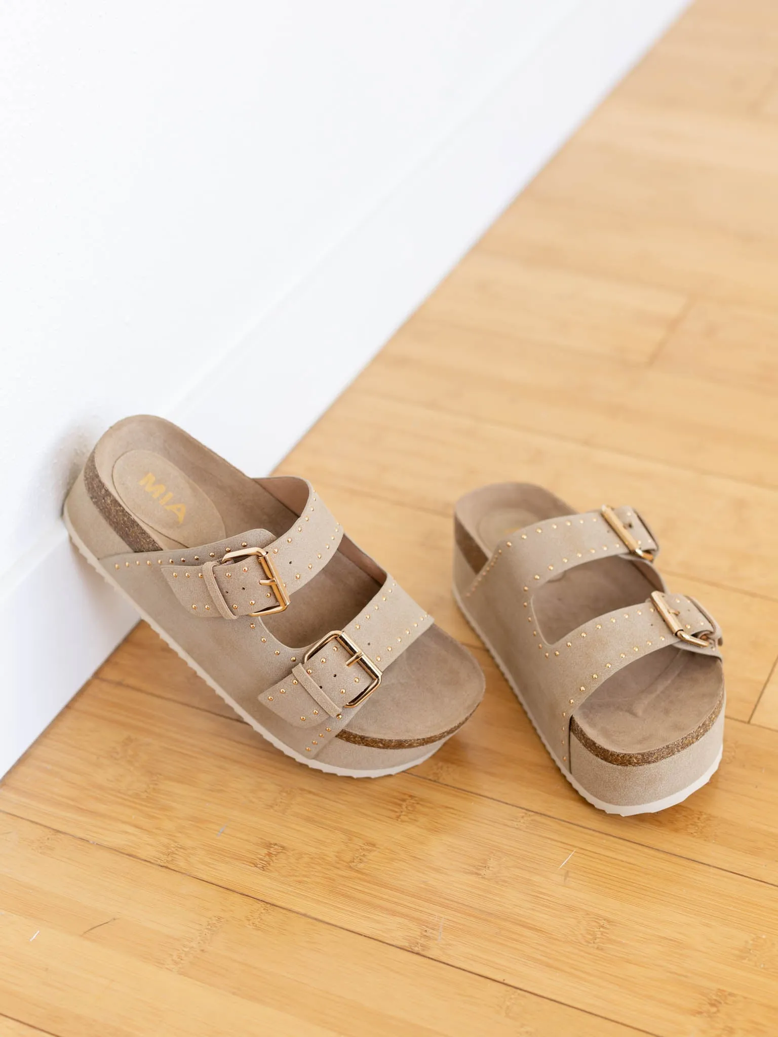 MIA Brookie 2 Buckle Platform Wedge