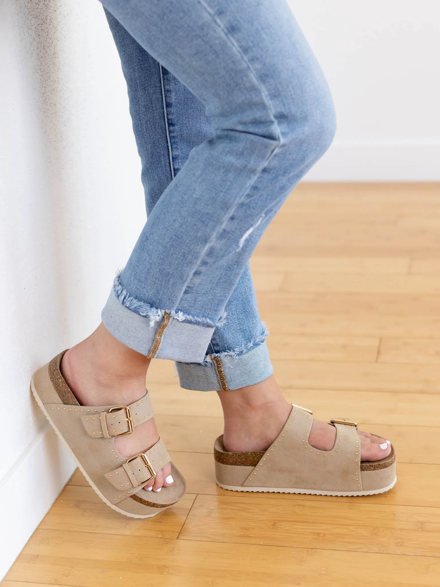 MIA Brookie 2 Buckle Platform Wedge