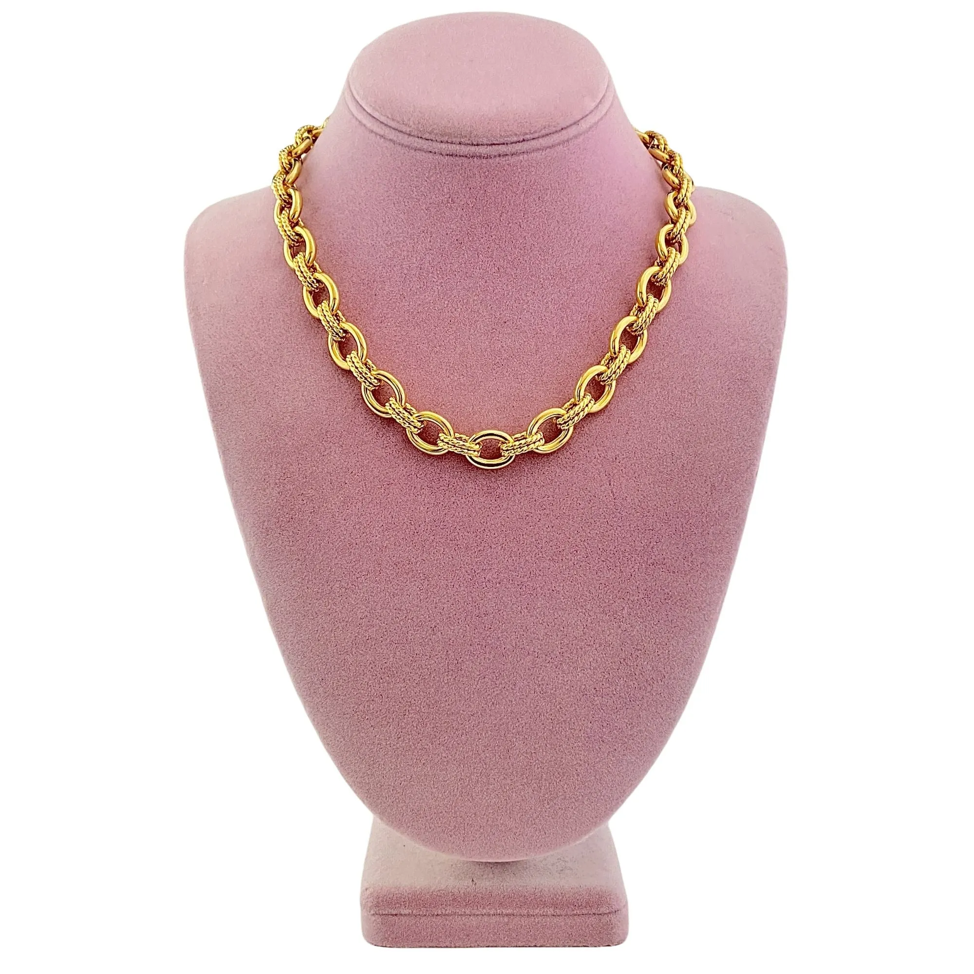 Milor Gold Chunky Chain Necklace