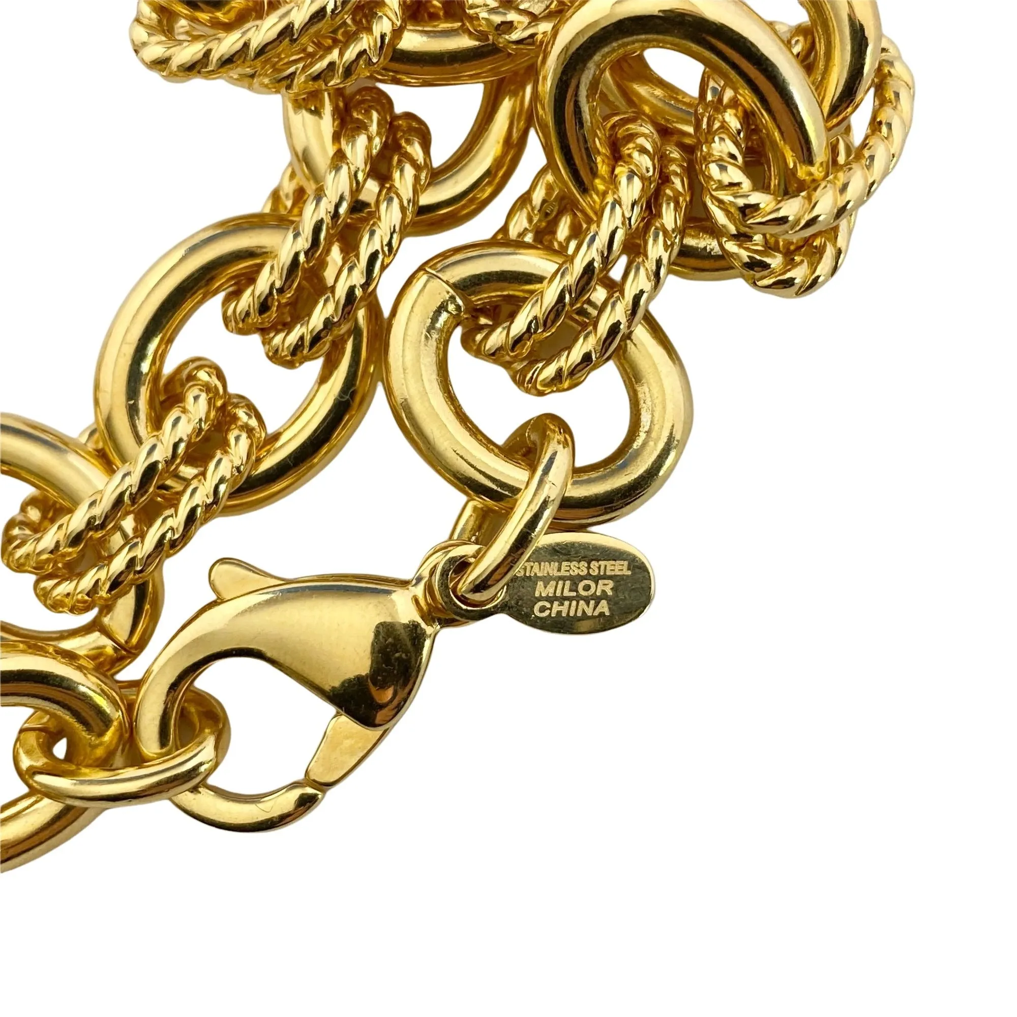 Milor Gold Chunky Chain Necklace