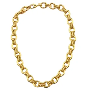 Milor Gold Chunky Chain Necklace