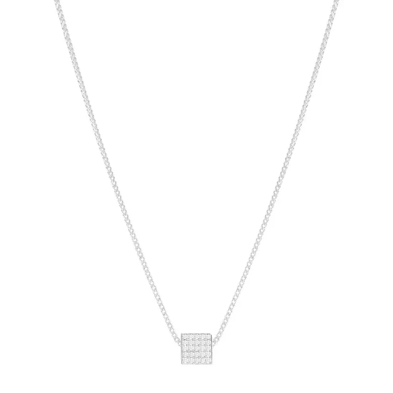 Mini Block Necklace (7mm)