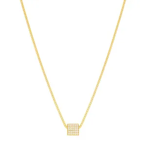 Mini Block Necklace (7mm)