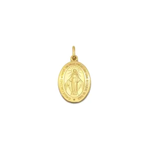 Miraculous Oval Medal Pendant (14K)