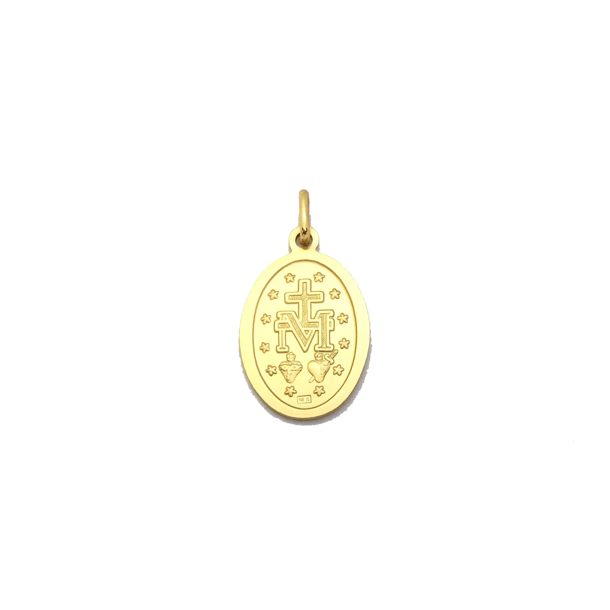 Miraculous Oval Medal Pendant (14K)