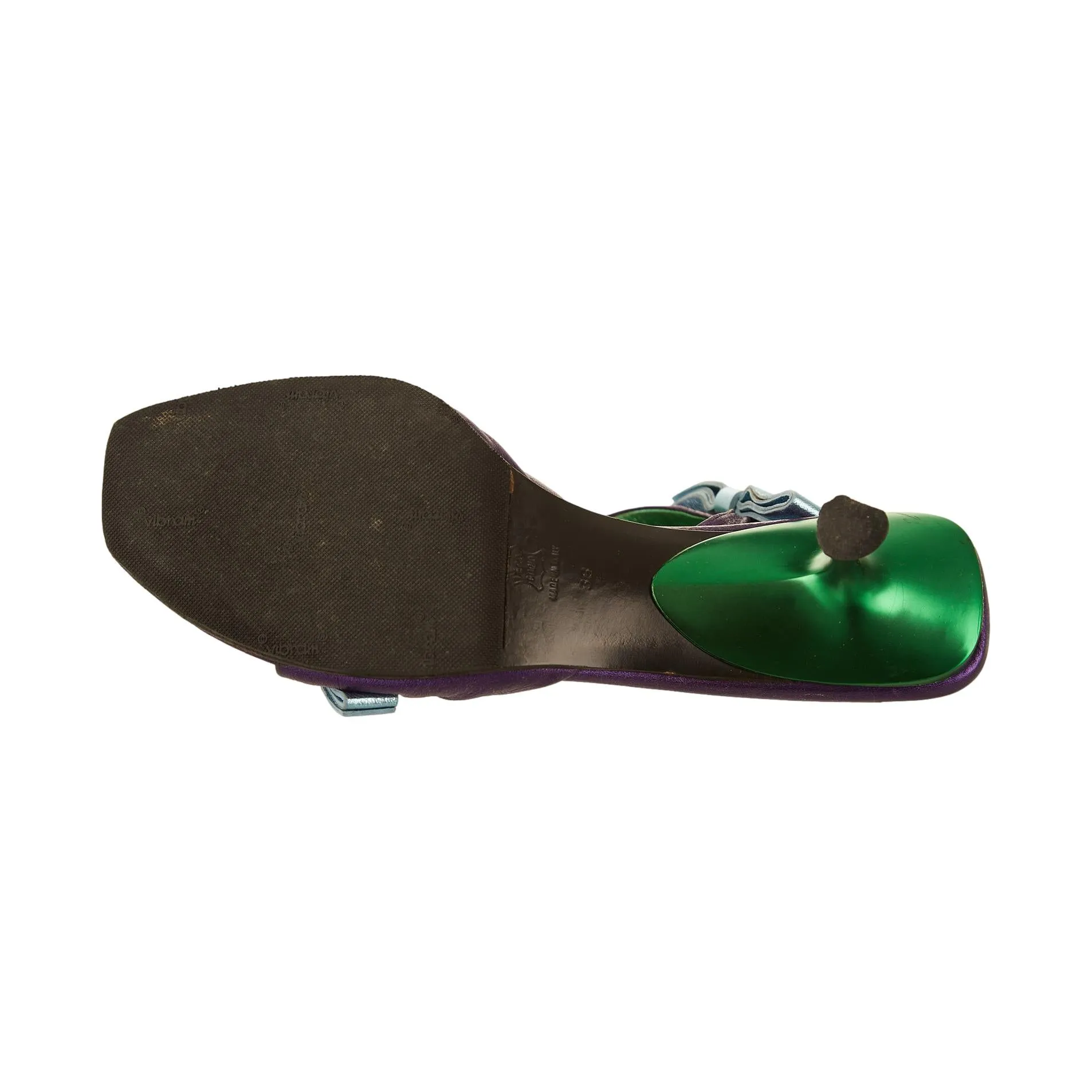 Miu Miu Purple Bow Kitten Heels