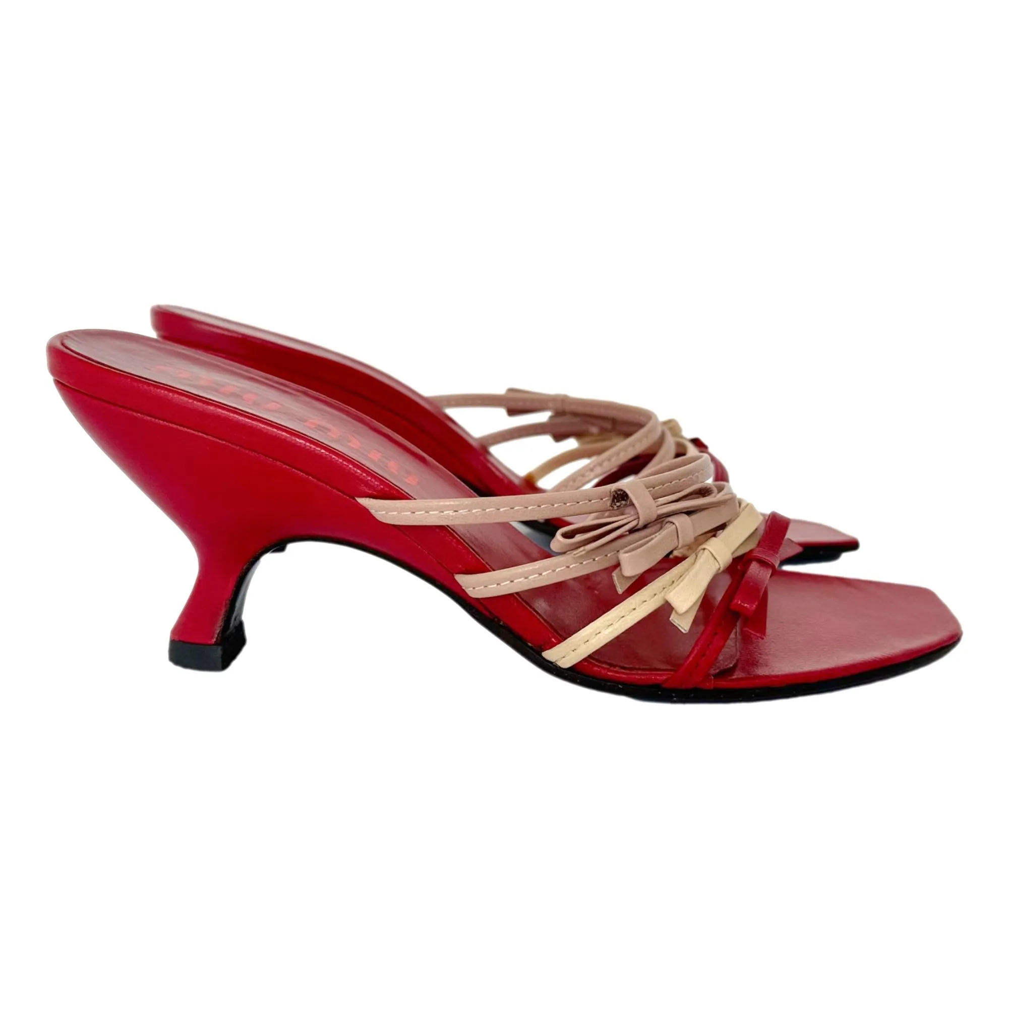 Miu Miu Red Bow Kitten Heels