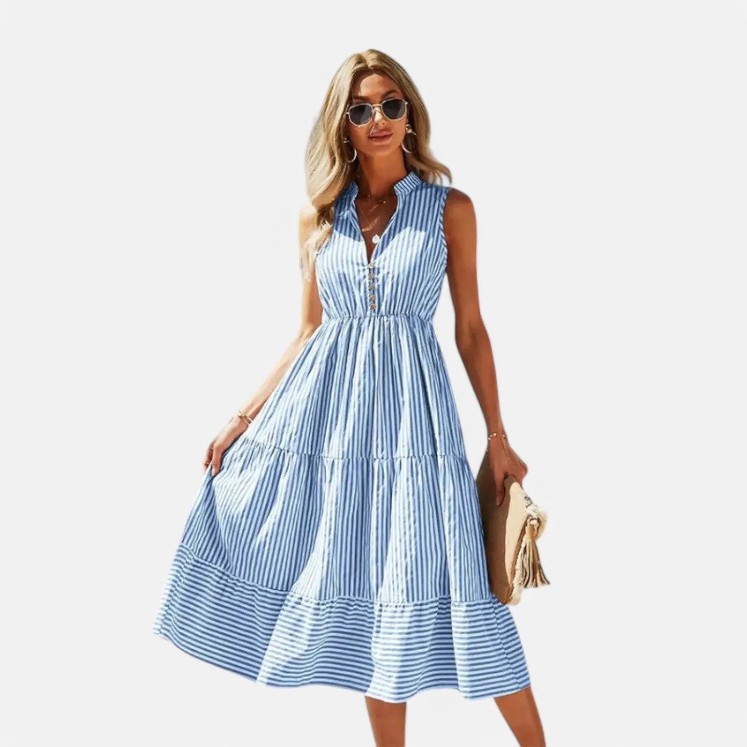 Monacogents | Boho Striped Sundress