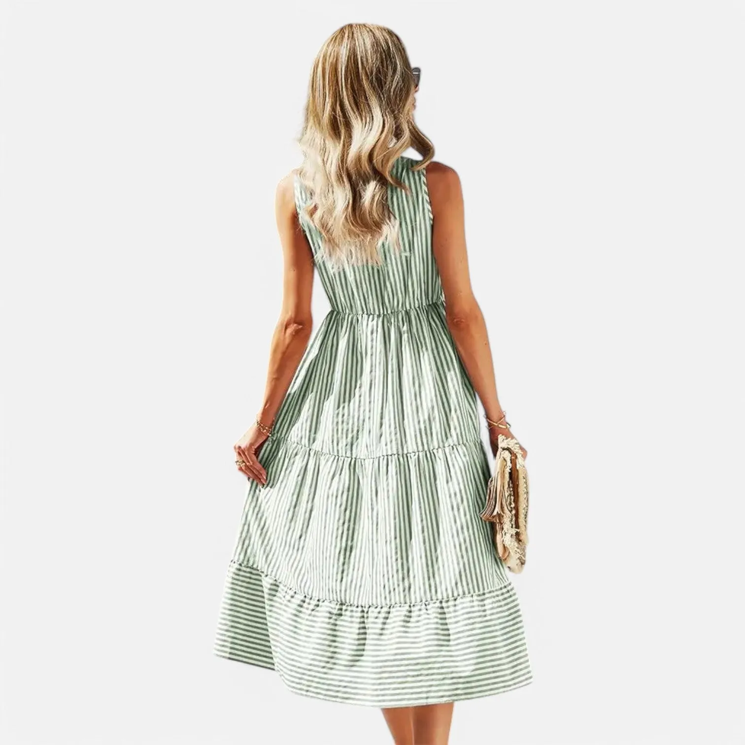 Monacogents | Boho Striped Sundress