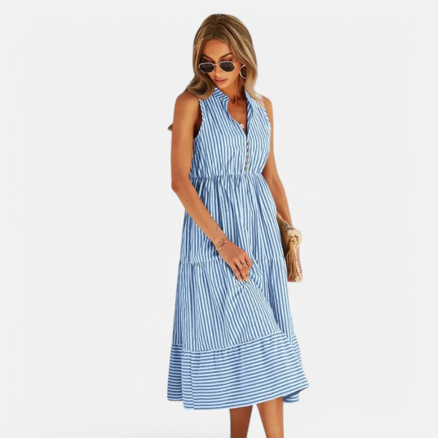 Monacogents | Boho Striped Sundress