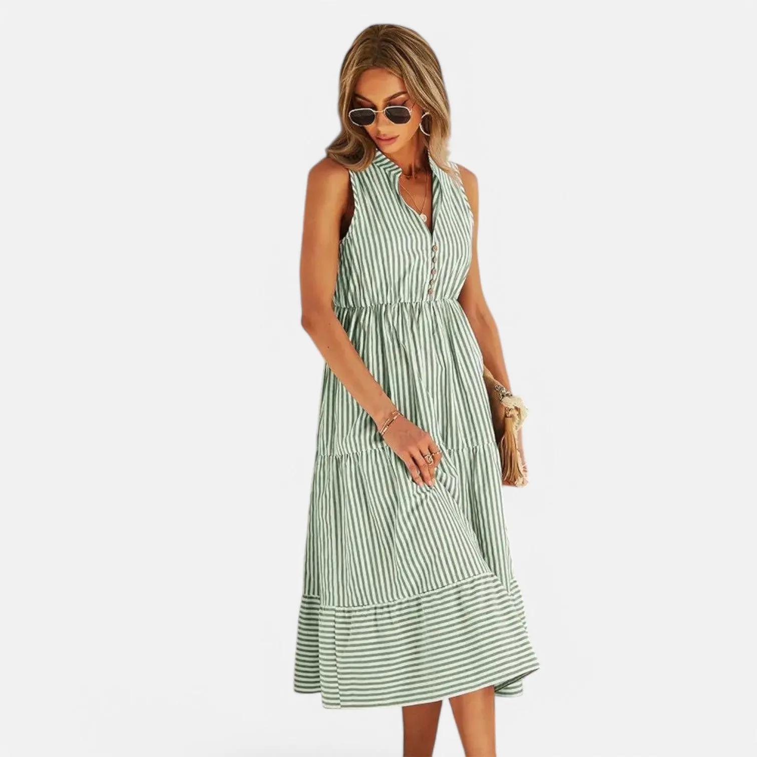 Monacogents | Boho Striped Sundress