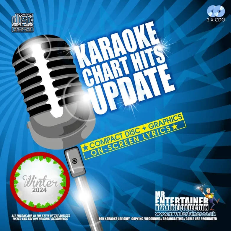 Mr Entertainer Karaoke Chart Hits Update - Winter 2024